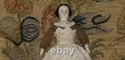 Antique China Head Dollhouse Doll 6 Haut