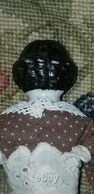 Antique China Head Dollhouse Doll 6 Haut