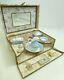 Antique Doll Française Service De Toilette Box Set Mirrored Vanity Wash Vintage