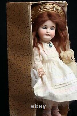 Antique Doll Nr10 Mon Cheri C1915 Art Jumeau 56cm Original Box W Robe Antique