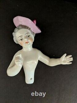 Antique Dressel & Kister Porcelaine Moitié Poupée, Collection Antique Doll