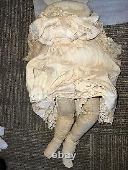 Antique Grand 7 Haut Allemand Chine Tête Doll Part Kestner Et 22body
