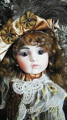 Antique Jne 13 Bru Reproduction Porcelain Doll Barbara Ota 22 Lindsey Nouveau