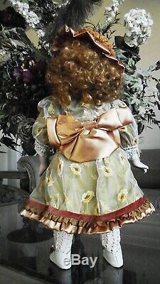 Antique Jne 13 Bru Reproduction Porcelain Doll Barbara Ota 22 Lindsey Nouveau