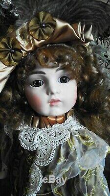 Antique Jne 13 Bru Reproduction Porcelain Doll Barbara Ota 22 Lindsey Nouveau