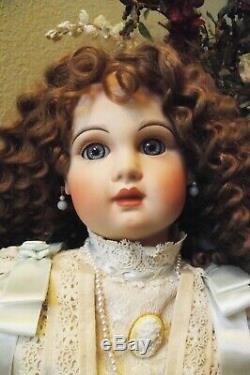 Antique Jumeau 28 Reproduction Tete Porcelaine Doll Patricia Dans Loveless Nrfb