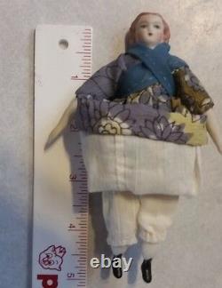 Antique Miniature Dollhouse Doll Bisque Porcelaine 5 Pouces 112 Échelle
