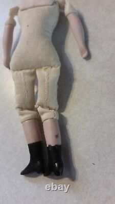 Antique Miniature Dollhouse Man Doll Porcelaine 6