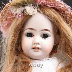 Antique Porcelain Doll Jj Jullien Jeune Doll C1904 W Teddy & Original Dress