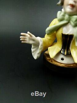 Antique & Rare Allemand Dressel & Kister Half Girl Doll Figurine En Porcelaine