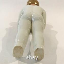 Antique Victorian Period Allemand Frozen Charlie 10.5 Poupée De Porcelaine