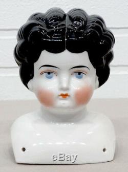 Antiquité Vintage Victorian Porcelain Beauty Large China Doll Head / CIVIL War Era