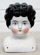 Antiquité Vintage Victorian Porcelain Beauty Large Tête De Poupée En Chine / Époque De La Guerre Civile