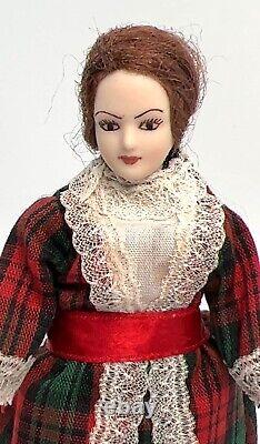 Artisan Doll Lady Victorian Porcelaine Tête Stand Vintage Dollhouse Miniature