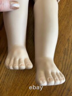 BRU Jne 13 Poupée en porcelaine de reproduction 27'' À resserrer Bouche ouverte Vintage