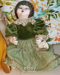 Bambole Thun Vintage Sophie & Pupilla. Serie Lene Puppen Sophie Et Pupilla