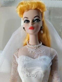 Barbie de mariage vintage 1959 en porcelaine, neuve dans sa boîte, Mattel 1988, édition limitée