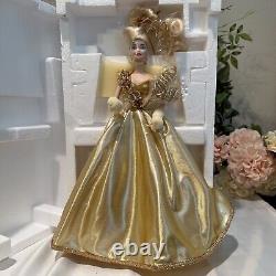 Barbie en porcelaine MATTEL Gold Sensation (1993) 10246, TOUT NEUF dans sa boîte d'origine
