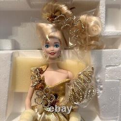 Barbie en porcelaine MATTEL Gold Sensation (1993) 10246, TOUT NEUF dans sa boîte d'origine