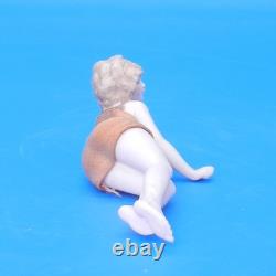 Beauté de BAIN Vintage Poupée en Porcelaine avec Costume en Soie Figurine Art Déco Allemande Années 1920