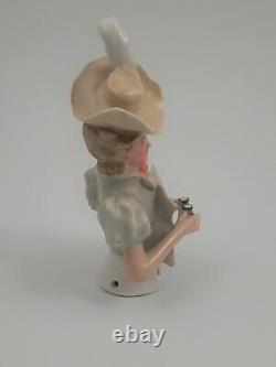 Beautif Antique Allemand Half Doll Lady Avec Binoculars De Galluba & Howmann