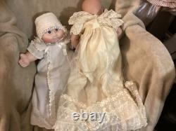 Bébé Porcelaine Cabbage Patch 1985 Signé et Numéroté avec Poupée Vintage