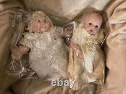 Bébé Porcelaine Cabbage Patch 1985 Signé et Numéroté avec Poupée Vintage