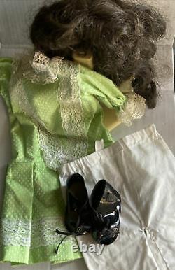 Belle Antique Heinrich Handwerck Allemand Doll-kid Cuir Body-porcelaine Face