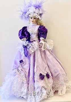 Belle Époque Victorienne En Porcelaine Ed Doll-limited. Poupées De Collection En Porcelaine-nouvelle