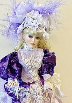 Belle Époque Victorienne En Porcelaine Ed Doll-limited. Poupées De Collection En Porcelaine-nouvelle