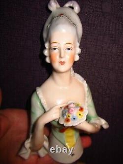 Belle Fantastique Antique 6 Allemand Chine Demi-poupée Figure Nice