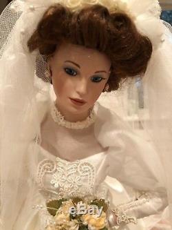 Belle Poupée De Mariage Vintage Hamilton Collection Rarecamilleporcelain Bride