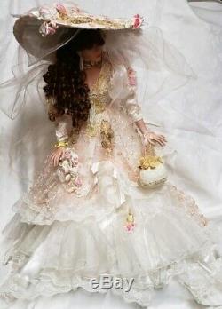 Belle Rustie Victorienne Vintage 003/150 36 Porcelain Doll Avec Support