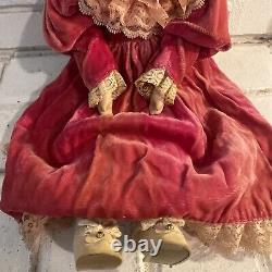 Belle poupée ancienne Armand Marseille 1894 AM 2 DEP de 18 pouces avec robe d'époque