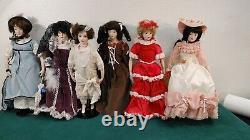 Bertha Rogers Immortal Heroines Dolls, Lot De 6 Avec Stands