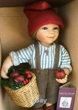 Birgitte Frigast Danemark Doll 10 Pelle Lnib Avec Certificat Vintage Danois