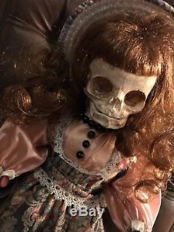 Bonnet De Style Victorien Skull Dolly Vintage Poupée Retravaillée Gothique