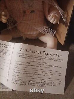 Certificat d'authenticité CUDDLE-UP'S Holly Hunt DEBBIE 0255 sur 2000 #HH 1601 NIB