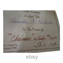 Chanson Vintage Yolanda Bello avec Poupée en Porcelaine avec Bébé 76/250 15 avec Certificat d'Authenticité Boîte Support