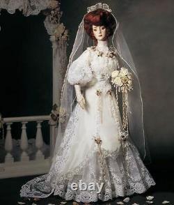 Charles Dana Gibson Vintage Bisque Commemorative Bride Doll Par Franklin Mint