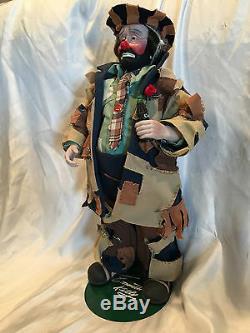 Collectible 100 Ans Coca-cola Emmett Kelly Au Marché Clown Doll