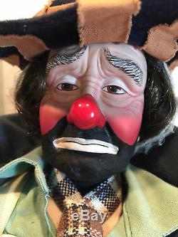 Collectible 100 Ans Coca-cola Emmett Kelly Au Marché Clown Doll