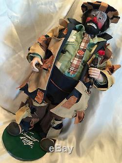 Collectible 100 Ans Coca-cola Emmett Kelly Au Marché Clown Doll