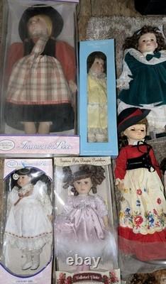 Collection de poupées en porcelaine bisque vintage et antiques