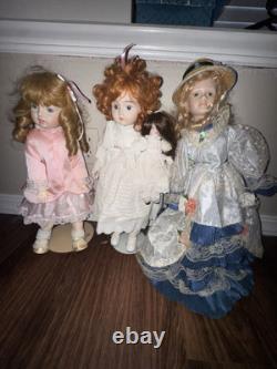 Collection de poupées en porcelaine vintage