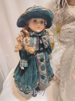 Collection de poupées en porcelaine vintage victorienne de 6 pièces, lot de jouets pour filles, cadeau ancien