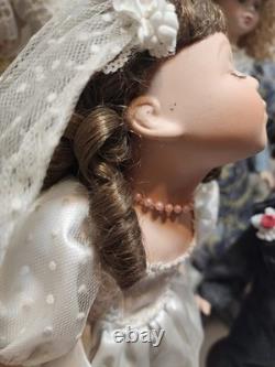 Collection de poupées en porcelaine vintage victorienne de 6 pièces, lot de jouets pour filles, cadeau ancien