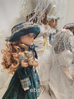 Collection de poupées en porcelaine vintage victorienne de 6 pièces, lot de jouets pour filles, cadeau ancien