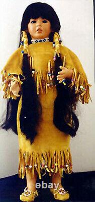 Corbeau Ooak Native American Doll Kit Repro De Donna Rubert's Vintage Mold
