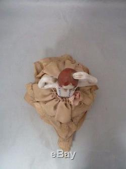 Coussin Vintage À Demi-poupée En Porcelaine. Fabriqué Au Japon. Environ 6,5 Grand